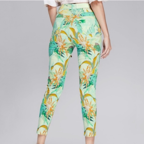Marciano Tropical Floral Print Pants No 97 Women’s Size 29 Runyan Estate - Picture 2 of 13
